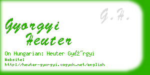 gyorgyi heuter business card